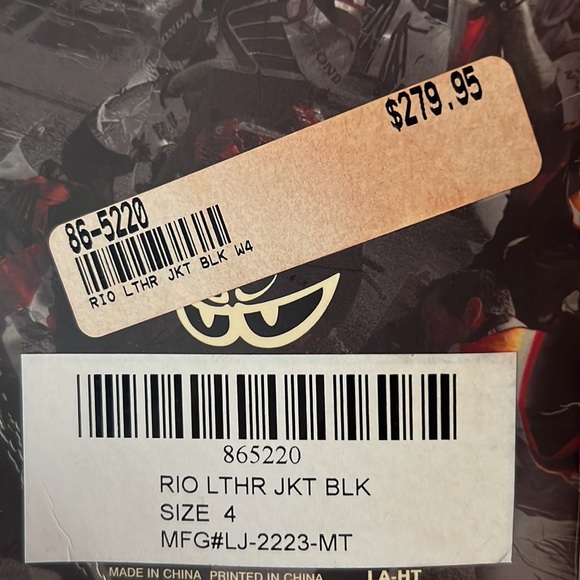 Motogp leather jacket, black size 4 women’s - Picture 4 of 4